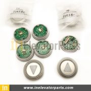 Kone Elevator Landing Push Button, KONE Lift HOP Push Button Base with White Light, KONE Elevator LOP Push Button Red Light, Kone Push Button Connection Cable, KM772810G01, F2KFB1, F2KFB2, 772893H05, 772903H05